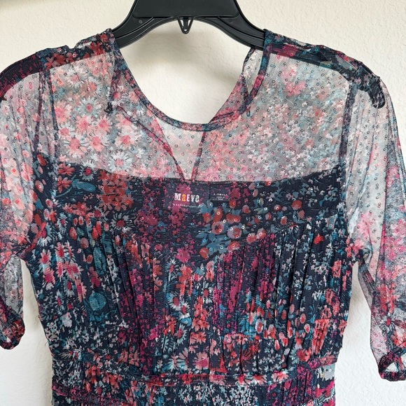 Maeve Ruched Floral Maxi Dress - Picture 5 of 9